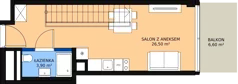 2 pokoje, apartament inwestycyjny 56,60 m², piętro 4, oferta nr 416, Apollo Resort, Świnoujście, Dzielnica Nadmorska, ul. Uzdrowiskowa