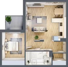 2 pokoje, mieszkanie 59,78 m², piętro 3, oferta nr 78, Apartamenty Home Premium, Ożarów Mazowiecki, ul. Piłsudskiego 6