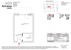 1 pokój, mieszkanie 27,48 m², piętro 6, oferta nr D212, Dyfrakcja Łódzka, Łódź, Widzew, ul. Wodna 3