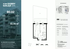 2 pokoje, apartament 32,56 m², parter, oferta nr B0.02, Dobry Szeląg, Poznań, Winogrady, Winogrady, ul. Wilczak 12A