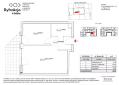 2 pokoje, apartament 42,82 m², piętro 1, oferta nr C118, Dyfrakcja Łódzka, Łódź, Widzew, ul. Wodna 3