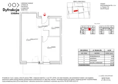 2 pokoje, mieszkanie 41,10 m², piętro 2, oferta nr C119, Dyfrakcja Łódzka, Łódź, Widzew, ul. Wodna 3