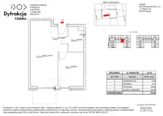2 pokoje, mieszkanie 41,05 m², piętro 3, oferta nr C128, Dyfrakcja Łódzka, Łódź, Widzew, ul. Wodna 3