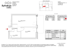 2 pokoje, mieszkanie 36,25 m², piętro 3, oferta nr A024, Dyfrakcja Łódzka, Łódź, Widzew, ul. Wodna 3