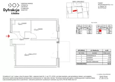 2 pokoje, mieszkanie 42,76 m², piętro 3, oferta nr B072, Dyfrakcja Łódzka, Łódź, Widzew, ul. Wodna 3