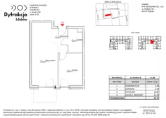 2 pokoje, mieszkanie 41,17 m², piętro 4, oferta nr A028, Dyfrakcja Łódzka, Łódź, Widzew, ul. Wodna 3