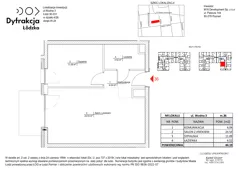 2 pokoje, mieszkanie 44,19 m², piętro 4, oferta nr A036, Dyfrakcja Łódzka, Łódź, Widzew, ul. Wodna 3