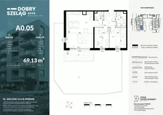 3 pokoje, mieszkanie 69,13 m², parter, oferta nr A0.05, Dobry Szeląg, Poznań, Winogrady, Winogrady, ul. Wilczak 12A
