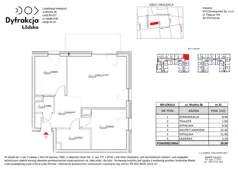 3 pokoje, mieszkanie 59,94 m², piętro 4, oferta nr C140, Dyfrakcja Łódzka, Łódź, Widzew, ul. Wodna 3