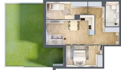 3 pokoje, apartament 59,58 m², parter, oferta nr J4, Nowe Żerniki Bieńkowskiego, Wrocław, Żerniki, Fabryczna, ul. Bieńkowskiego