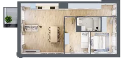 3 pokoje, apartament 61,33 m², piętro 1, oferta nr I5, Nowe Żerniki Bieńkowskiego, Wrocław, Żerniki, Fabryczna, ul. Bieńkowskiego