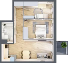 3 pokoje, apartament 51,88 m², piętro 1, oferta nr I9, Nowe Żerniki Bieńkowskiego, Wrocław, Żerniki, Fabryczna, ul. Bieńkowskiego