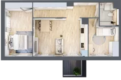3 pokoje, apartament 59,23 m², piętro 1, oferta nr K11, Nowe Żerniki Bieńkowskiego, Wrocław, Żerniki, Fabryczna, ul. Bieńkowskiego