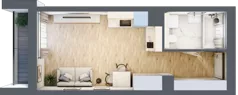 1 pokój, apartament 25,03 m², piętro 2, oferta nr G14, Nowe Żerniki Bieńkowskiego, Wrocław, Żerniki, Fabryczna, ul. Bieńkowskiego