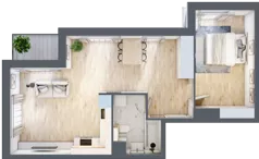 2 pokoje, apartament 52,95 m², piętro 2, oferta nr K22, Nowe Żerniki Bieńkowskiego, Wrocław, Żerniki, Fabryczna, ul. Bieńkowskiego