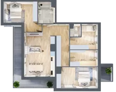 5 pokoi, apartament 89,59 m², piętro 3, oferta nr H19, Nowe Żerniki Bieńkowskiego, Wrocław, Żerniki, Fabryczna, ul. Bieńkowskiego