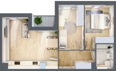3 pokoje, apartament 56,00 m², piętro 3, oferta nr H20, Nowe Żerniki Bieńkowskiego, Wrocław, Żerniki, Fabryczna, ul. Bieńkowskiego