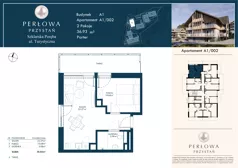 2 pokoje, lokal inwestycyjny 36,93 m², parter, oferta nr 2, Perłowa Przystań Szklarska Poręba Etap 2, Szklarska Poręba, ul. Turystyczna 26a
