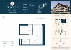2 pokoje, lokal inwestycyjny 35,36 m², parter, oferta nr B1/007, Perłowa Przystań Szklarska Poręba, Szklarska Poręba, ul. Turystyczna 26a