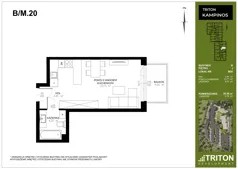 1 pokój, mieszkanie 30,38 m², piętro 1, oferta nr B_M20, Triton Kampinos III, Łomna-Las, ul. Wiśniowa 5