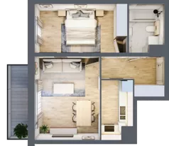 2 pokoje, mieszkanie 45,93 m², piętro 1, oferta nr 8, Nowa Pszczelna, Kraków, Dębniki, Ruczaj, ul. Pszczelna 38