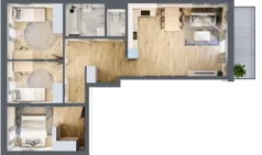 4 pokoje, mieszkanie 75,91 m², piętro 1, oferta nr B27, Mickiewicza, Ciechocinek, ul. Mickiewicza 41B