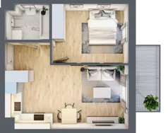 2 pokoje, mieszkanie 40,30 m², piętro 1, oferta nr B28, Mickiewicza, Ciechocinek, ul. Mickiewicza 41B