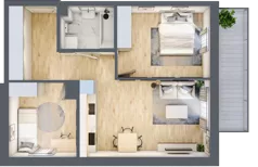 3 pokoje, mieszkanie 53,77 m², piętro 1, oferta nr B30, Mickiewicza, Ciechocinek, ul. Mickiewicza 41B