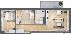 3 pokoje, mieszkanie 58,85 m², piętro 2, oferta nr A11, Mickiewicza, Ciechocinek, ul. Mickiewicza 41B