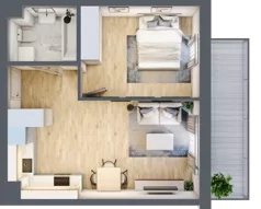 2 pokoje, mieszkanie 40,24 m², piętro 3, oferta nr A18, Mickiewicza, Ciechocinek, ul. Mickiewicza 41B