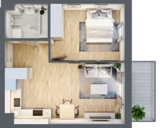 2 pokoje, mieszkanie 40,31 m², piętro 3, oferta nr B40, Mickiewicza, Ciechocinek, ul. Mickiewicza 41B