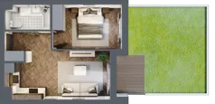 2 pokoje, mieszkanie 36,57 m², piętro 1, oferta nr ONH-C-KLF18-LM3, Osiedle Nowe Horyzonty - etap II, Bydgoszcz, Bartodzieje, ul. Fordońska 16-18