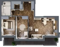 3 pokoje, mieszkanie 68,19 m², piętro 3, oferta nr ONH-B-KLM14-LM22, Osiedle Nowe Horyzonty - etap III, Bydgoszcz, Bartodzieje, ul. Mała 12-14