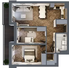 3 pokoje, mieszkanie 60,30 m², piętro 3, oferta nr ONH-B-KLM14-LM25, Osiedle Nowe Horyzonty - etap III, Bydgoszcz, Bartodzieje, ul. Mała 12-14