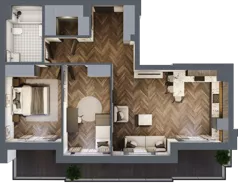 3 pokoje, mieszkanie 68,20 m², piętro 4, oferta nr ONH-B-KLM14-LM31, Osiedle Nowe Horyzonty - etap III, Bydgoszcz, Bartodzieje, ul. Mała 12-14