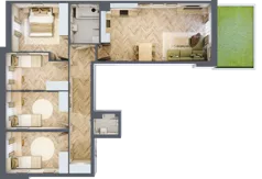 5 pokoi, mieszkanie 86,52 m², parter, oferta nr 28, Osiedle JAR Heweliusza - bud. D, Toruń, Wrzosy, JAR, ul. J. Heweliusza 15, 15A