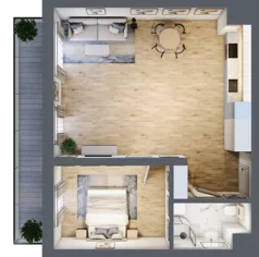 2 pokoje, mieszkanie 58,56 m², piętro 3, oferta nr 40, Solano Kołobrzeg, Kołobrzeg, ul. Św. Macieja 6A
