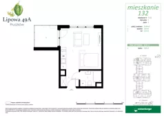 1 pokój, mieszkanie 26,54 m², piętro 2, oferta nr 132, Lipowa 49A, Pruszków, Ostoja, ul. Lipowa 49A