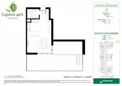 1 pokój, mieszkanie 33,40 m², parter, oferta nr 3, Lipowa 49A, Pruszków, Ostoja, ul. Lipowa 49A