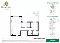 3 pokoje, mieszkanie 67,12 m², parter, oferta nr 115, Lipowa 49A, Pruszków, Ostoja, ul. Lipowa 49A