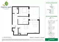 3 pokoje, mieszkanie 66,30 m², parter, oferta nr 6, Lipowa 49A, Pruszków, Ostoja, ul. Lipowa 49A