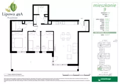 4 pokoje, mieszkanie 86,37 m², piętro 1, oferta nr 9, Lipowa 49A, Pruszków, Ostoja, ul. Lipowa 49A