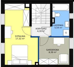 Dom 68,04 m², oferta nr 1.a 20B/1, Osiedle Pastell, Warszawa, Białołęka, Henryków, ul. Kazimierza Pułaskiego