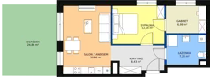 3 pokoje, mieszkanie 56,12 m², parter, oferta nr AB1.1, PUR na Kamionku, Warszawa, Praga Południe, Kamionek, ul. Żupnicza