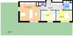 3 pokoje, mieszkanie 59,02 m², parter, oferta nr AD1.3, PUR na Kamionku, Warszawa, Praga Południe, Kamionek, ul. Żupnicza