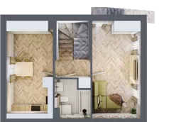 4 pokoje, mieszkanie 39,45 m², piętro 1, oferta nr 6.b, Pastell, Warszawa, Białołęka, Henryków, ul. Kazimierza Pułaskiego