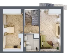 2 pokoje, mieszkanie 42,98 m², piętro 1, oferta nr 12.b, Pastell, Warszawa, Białołęka, Henryków, ul. Kazimierza Pułaskiego