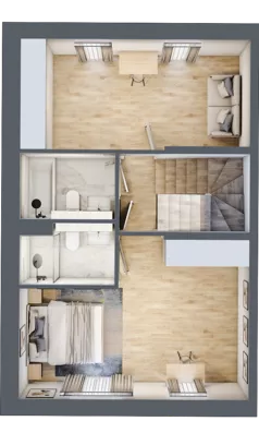 Dom 84,68 m², oferta nr 13.b, Leszczyńskiego 25, Warszawa, Ursus, Gołąbki, ul. Leszczyńskiego 25