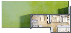 3 pokoje, mieszkanie 54,70 m², parter, oferta nr 2A-0.7, Gardenia Pogodno, Szczecin, Zachód, Pogodno, ul. Unii Lubelskiej
