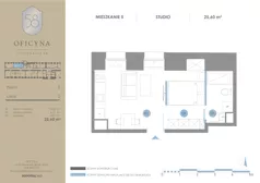 1 pokój, apartament inwestycyjny 25,60 m², parter, oferta nr 5, Oficyna - Apart Hotel, Łódź, Śródmieście, ul. Piotrkowska 56/58